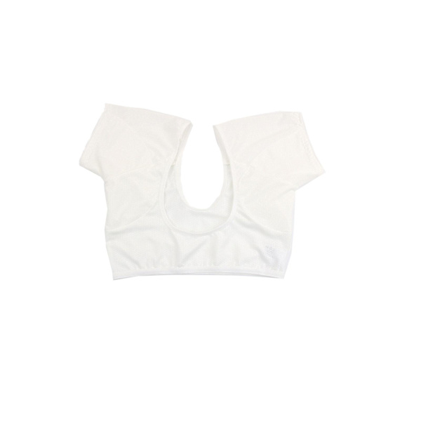 Underarmsvettväst Underarmsskydd Skjorta Andningsbar underarm Tvättbar Armhåla Svettskydd Underarmsvettskydd Svettskydd för kvinnor Flickor Pojke White L