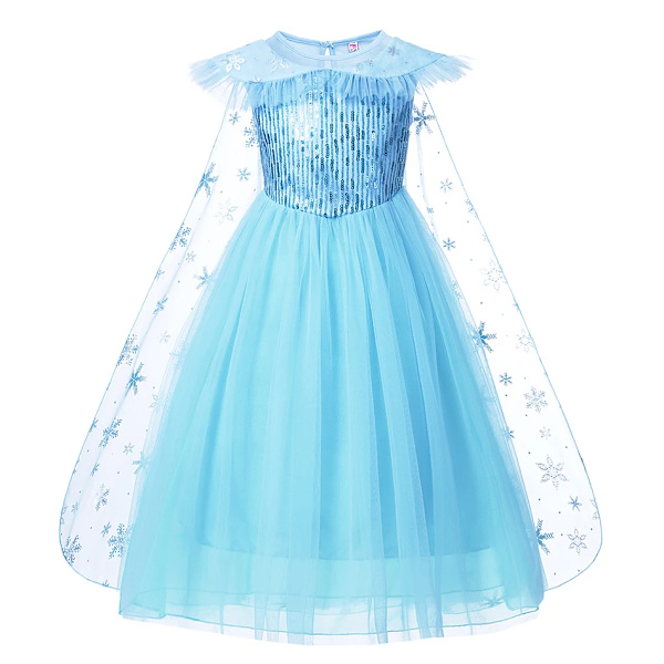 Disney Frozen Kostym Barn Elsa Prinsessa Klänning Anna Rapunzel Cosplay Kostym Baby Flickor Födelsedagsfest Kläder 2-10 År Elsa Dress 8 2 Years