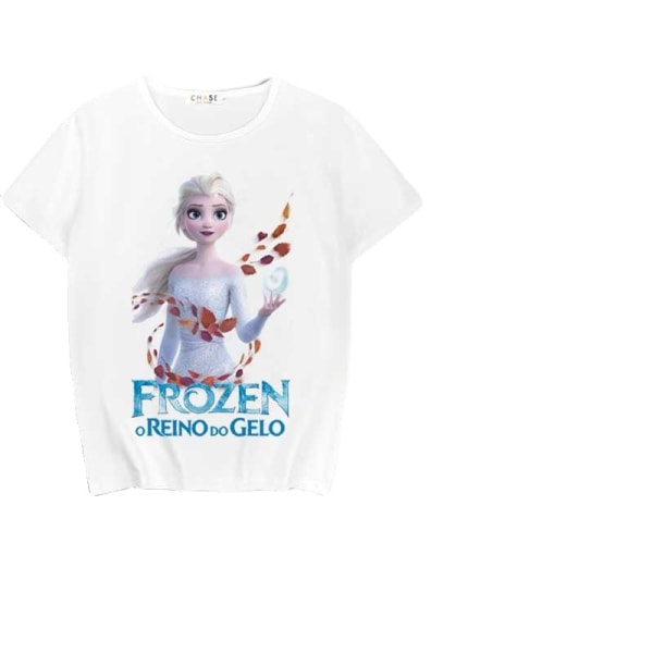 Frozen Elsa Print Kortärmad Style H Children's size 6