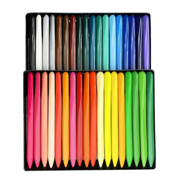 Trekantiga barnkritor Multifunktionsmålning Färgpenna Säker och tvättbar ritkritor 36 Colors