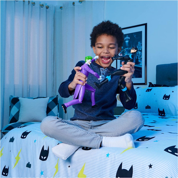 DC Comics Batman 12-tums Nightwing Actionfigur, Leksaker för pojkar från 3 år Nightwing