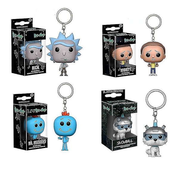 Pop Rick och Morty Rick och Morty uppdrag måste vara nyckelring Docka figurhänge #01