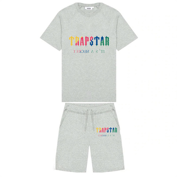 Mäns mode T-shirt lös mångsidig sport set 8 M