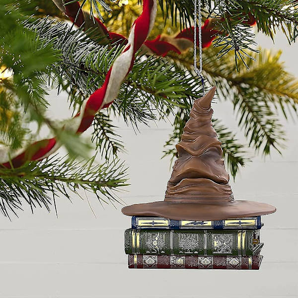 Harry Potter sortering hatt prydnad julgran hänge Hallmark minnessak dekoration Without sound