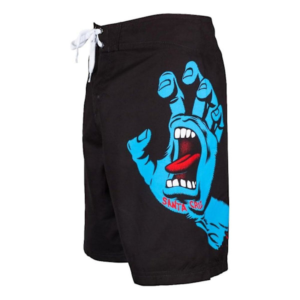 Santa Cruz Screaming Hand badshorts för män Black 28