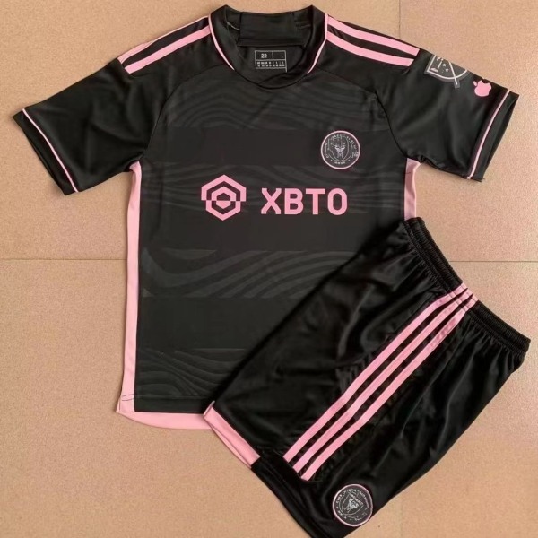 Miami International tröja borta Messi nr 10 svart fotbollströja för vuxna barn 2XL(185-195cm)
