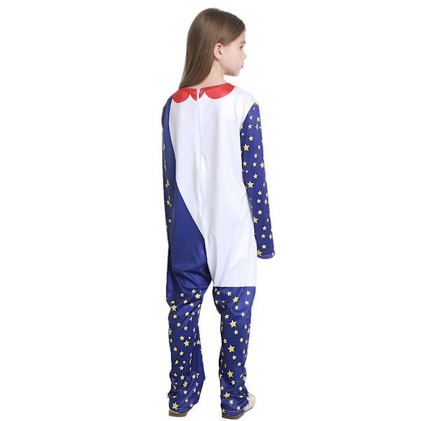 4-14 år Barn Sundrop Moondrop Cosplay kostym Jumpsuit+mask+handskar set 6-10 Years Moon