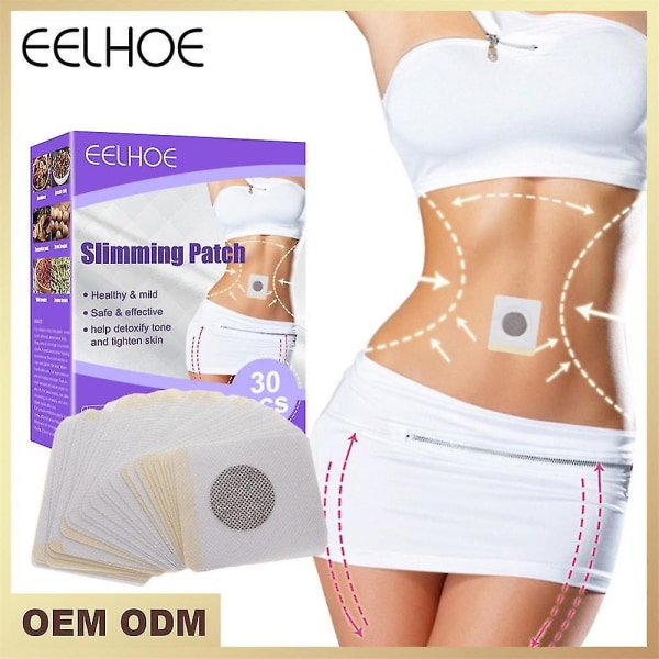 Eelhoe Slimming Body Shaping Patch stramar åt lata människors tunna magarmar Slimmande naveldekal