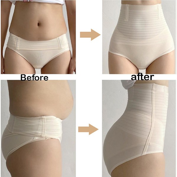 Slimming Trosor Platt mage Mantel Postpartum Magen Kroppsformare Butt Lifter Shapewea Seamless underkläder Trimmer Waist trainer Z XXL(75-85kg) black
