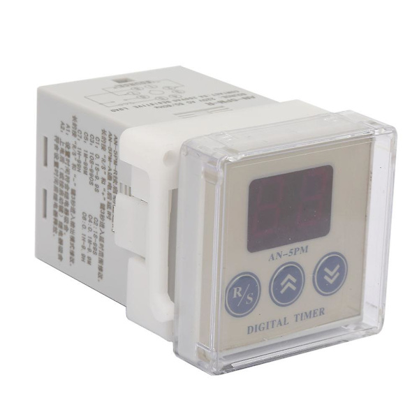 An-5pm-r AC 220v Power On Delay Timer Digital 8-stifts tidsrelä med larm null none