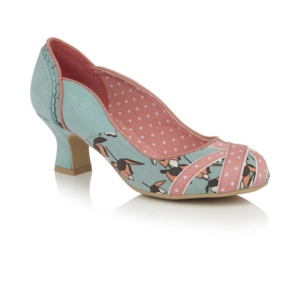 Ruby Shoo Paula Mid Heel Court Shoe för kvinnor MINT UK 6 / EU 39