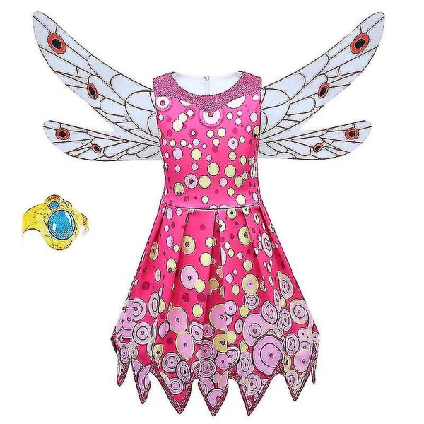 2023 New Girls Princess Clothing Set Mia Cosplay Kostym Barn Födelsedagsfest Karneval Kläder Halloween Kostymer För Barn 80355-4pcs 120 (6-7year)
