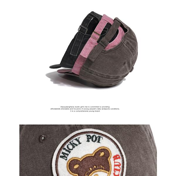 Kärlek baseball mössa för kvinnliga koreanska söt katt baseball mössa Black Bear