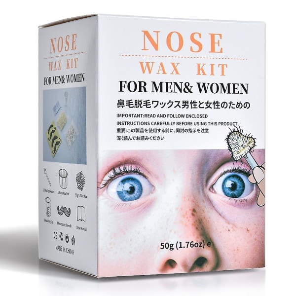 Nose Hair Removal Wax Bead Kit Nasal Effektivt smärtfritt för hårborttagningsvax