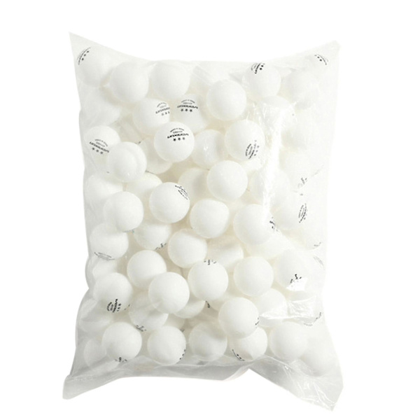 Bordtennisboll set med 100 bulk pingisboll 3-stjärnig 40+ standardstorlek abs träningsboll för matcher White none