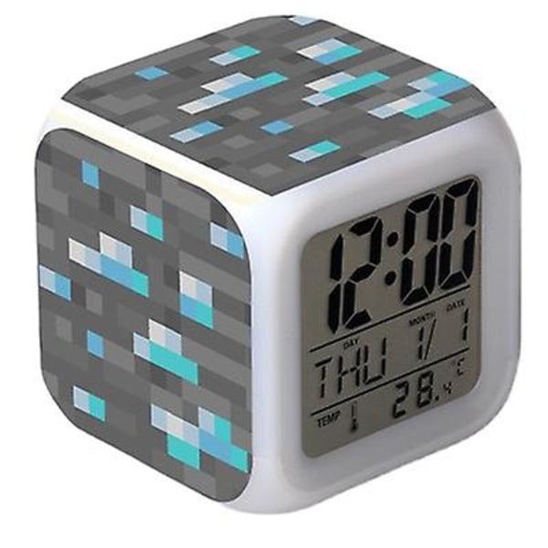 Minecraft Väckarklocka Led Night Light Style C