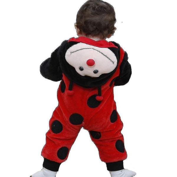 Småbarnsdinosauriedräkt Söt huvadräkt för barn Halloween 3 6 Months ladybug