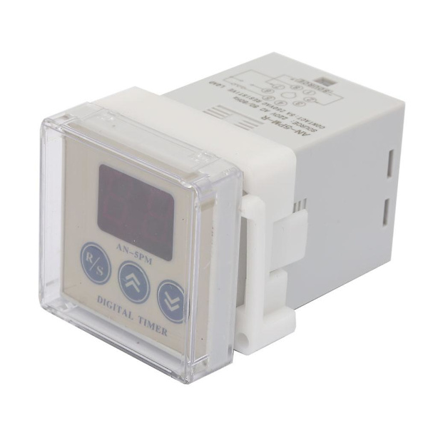 An-5pm-r AC 220v Power On Delay Timer Digital 8-stifts tidsrelä med larm null none