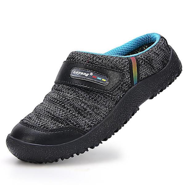 Flickor Closed Toe Tofflor Casual Daily Flats Backless slides Black EU 31