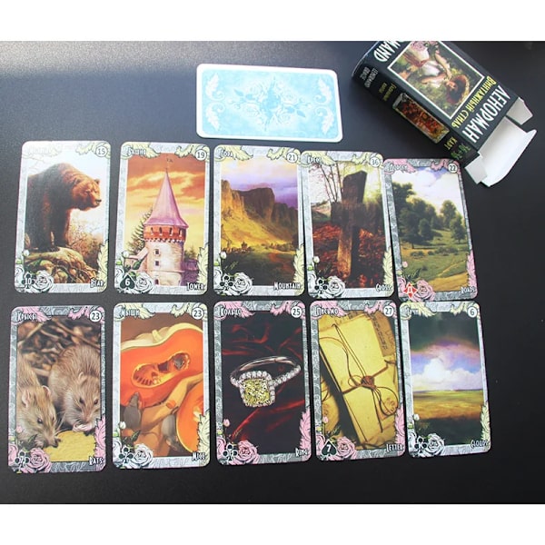 NY Lenormand rysk version Oracle Tarotkort Brädspel Spelkortsspel Divination Fate Tapo Lenormand none