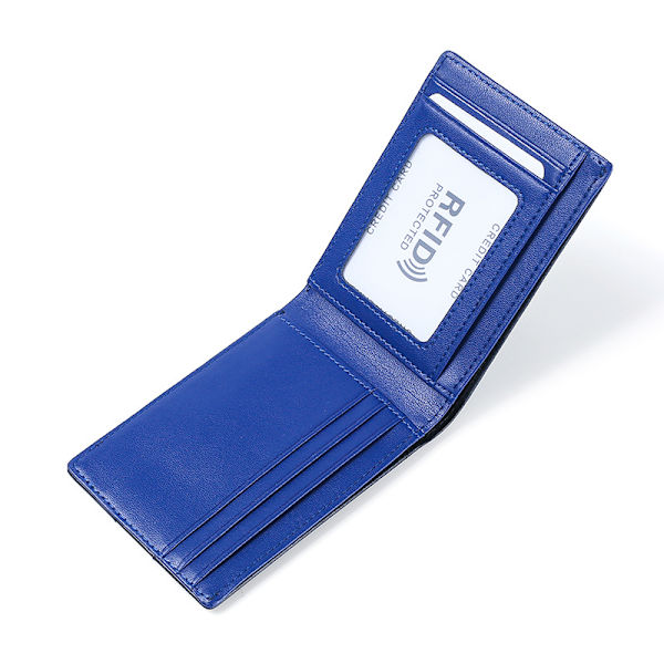 Anti-RFID-svep för mäns plånbok Korthållare Blue