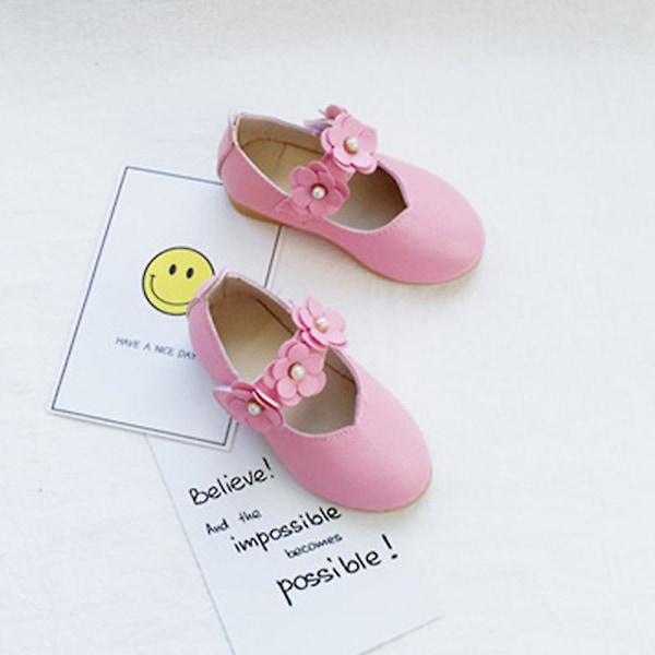 Flickor Pure Color Sandaler Casual Summer Shoes Closed Toe Flats Pink EU 33.5