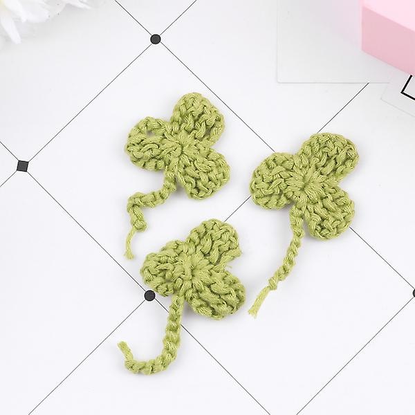 10 st St. Patricks broderilappar St Patricks Day gynnar sömnadslappar Green 8X4cm