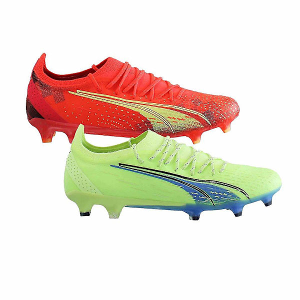 Puma Ultra Ultimate FG/AG syntetiska fotbollsskor med snörning för män 106868 Orange UK 7 EU 40.5 US 8