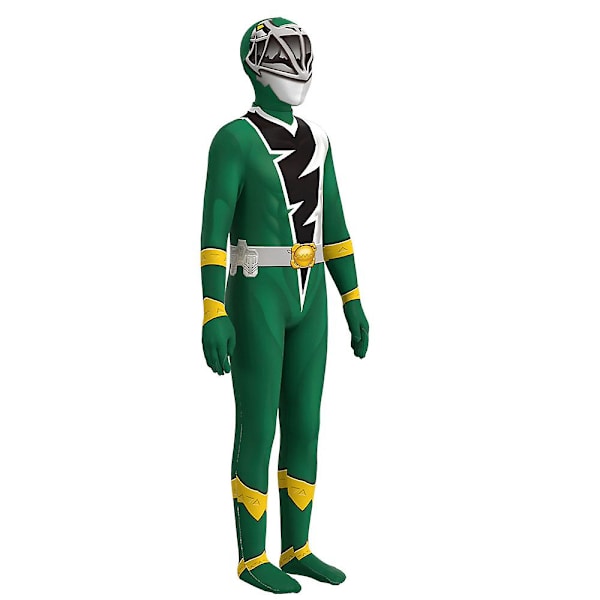 4-9 år Barn Pojkar Flickor Kishiryu Sentai Ryusoulger Cosplay Festkostym Jumpsuit Halloween Julklappar Green 5-6 Years