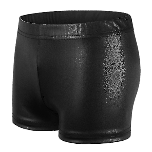 Flickflackshorts för flickor, gymnastikshorts för balett Black 120cm