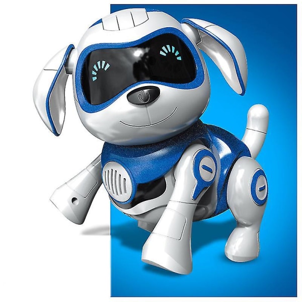 Rc Smart Robot Hund Elektrisk Trådlös Fjärrkontroll Leksak Sjung Dans Gå Blue