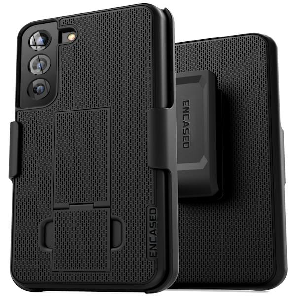 Inkapslad DuraClip Designad för Samsung Galaxy S22 Plus Bältesklämma Case, Smal phone case med hölster