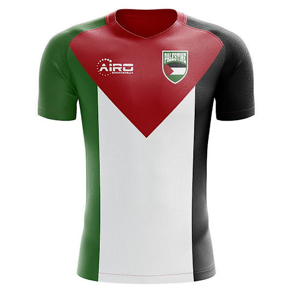 2023-2024 Palestine Home Concept fotbollströja White Adult 5XL - 58-60 inch (160-172cm)