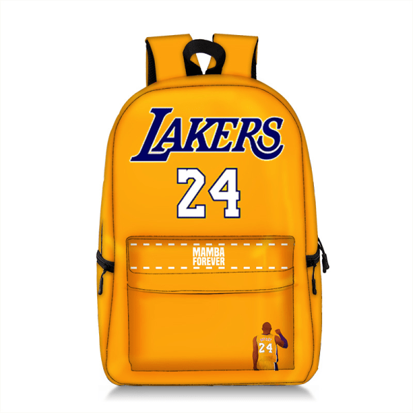 Gränsöverskridande ny NBA basket stjärna ryggsäck för män mellanstadium elever, koreansk version fashionabel mellanstadium ryggsäck 09 17 tum fulltryck