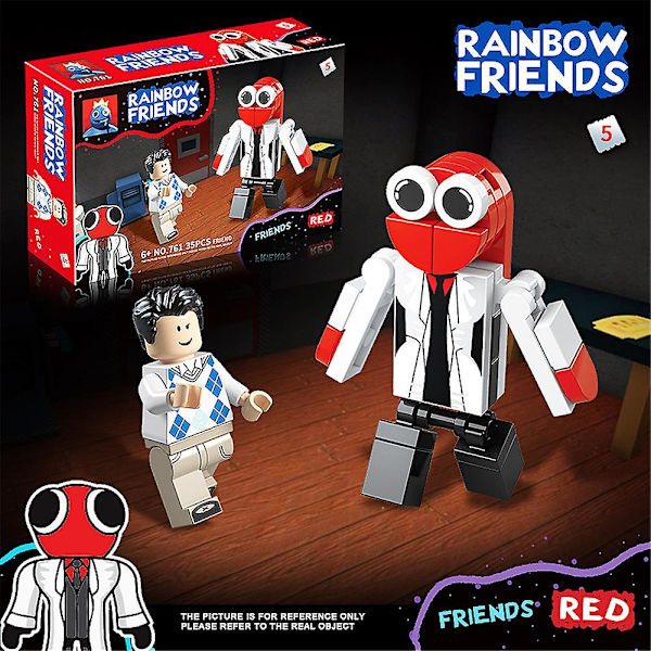 Roblox Rainbow Friends Dörrar Skräckspel Byggstenar Figur Montera Modell Tegelstenar Leksaker För Barn Födelsedagspresent null none