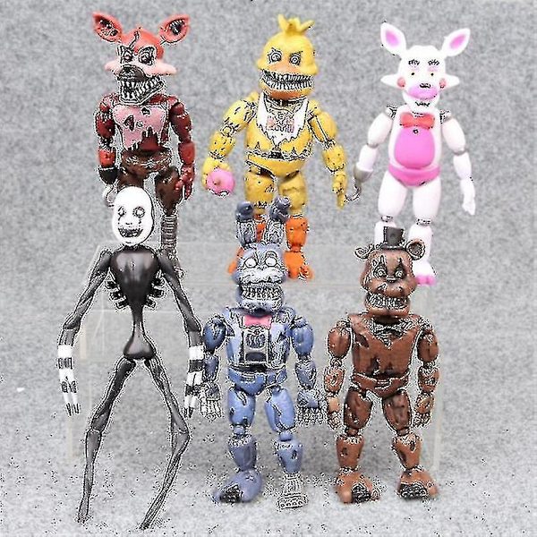 6 st/ set Five Night At Freddy Anime Figure - Fnaf Bear Action Figure Pvc null none