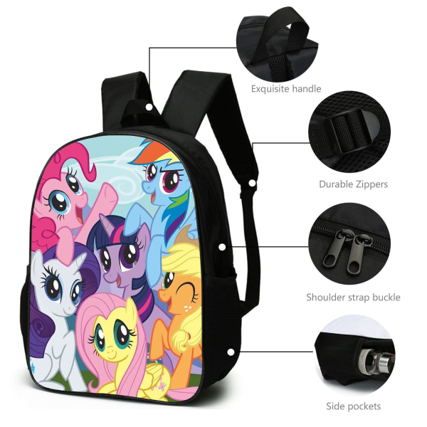 Studentväska My Little Pony Polly ryggsäck F4 Ponyberry-4 The single shoulder bag