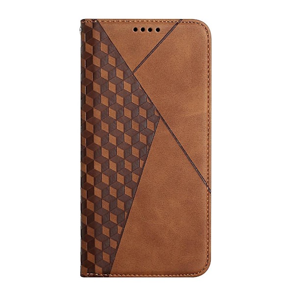 Kompatibel med Motorola Moto Edge 20 Pro Case Premium Cover Magnetisk Läder Folio Etui Coque - Brun null none