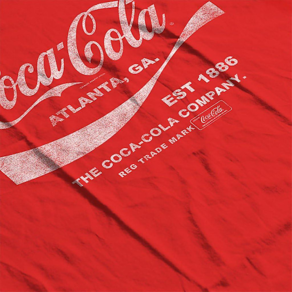 Coca Cola Drink 1886 T-shirt för män Red M