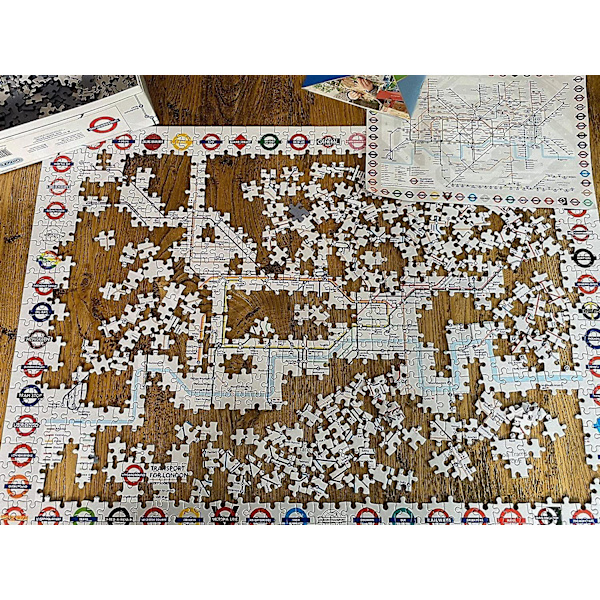 Gibsons TFL London Tube Map Jigsaw Puzzle (1000 bitar)