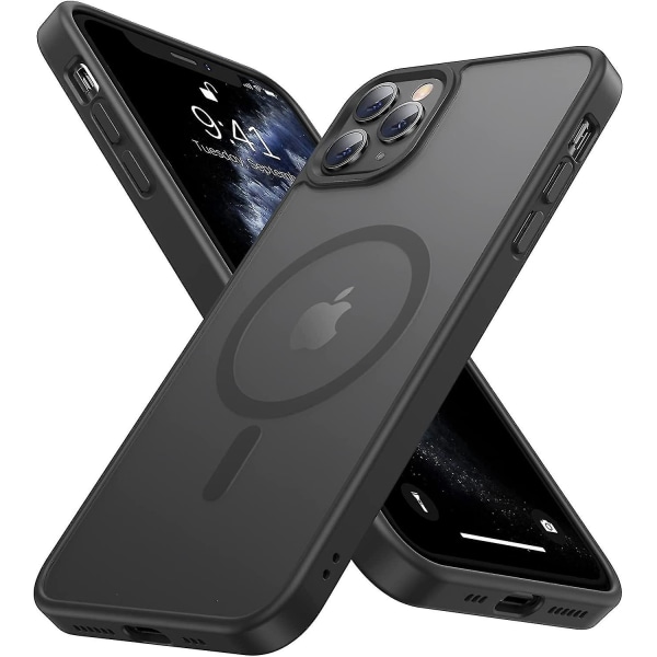 Starkt magnetiskt case för Iphone 11 Pro[kompatibilitet med Magsafe] Skyddande stötsäkert cover Phone case för Iphone 11 Pro 5,8" (svart) null none