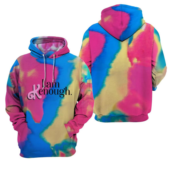 I Am Kenough Hoodies T-shirt för män Kvinnor Cosplay Harajuku Plus Size Huvtröja Unisex T-shirts för barn Kortärmad T-shirt Adult L 006