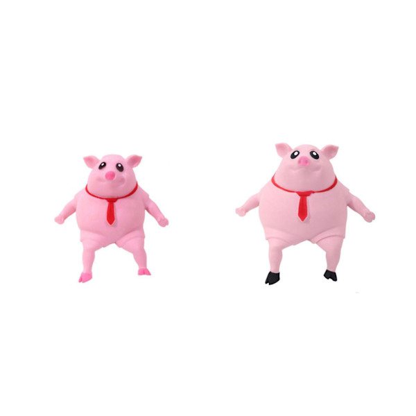 Dekompressionsleksak Rosa gris Squishy Toy Pig Squeeze Pig Man Sensory Stress Toystress Reliever Leksak för barn och vuxna null none