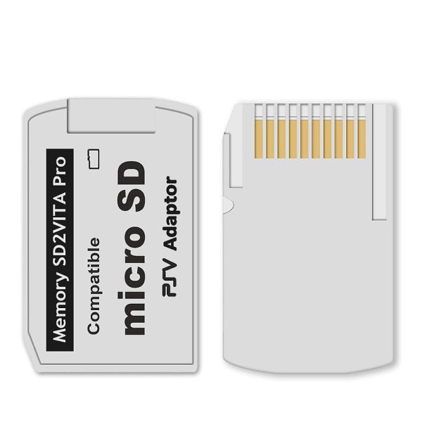 Sd2vita 5.0 minneskortadapter, för Ps Vita Psvsd -sd Adapter för Psv 1000/2000 Pstv Fw 3.60 Henka White none