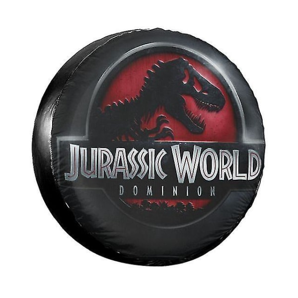 Jurassic Park Logo Gul cover för Jeep Mitsubishi Pajero Giant Dinsaur Car Wheel Covers 14'' 15'' 16'' 17'' Inch 7 16 inch