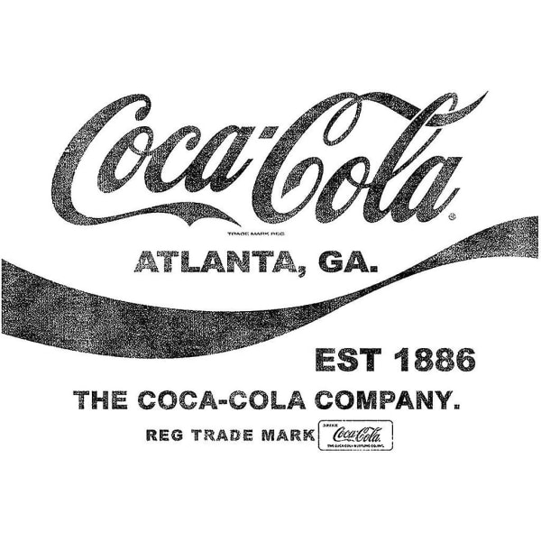 Coca Cola Drink 1886 T-shirt för män White S