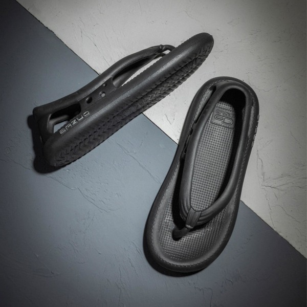 Bästsäljare- Bazuo Sandaler, Unisex Comfort Walking Flip Flops Bazuo Slides, Eva Tjock Bottom Bazuo Tofflor Black 42-43