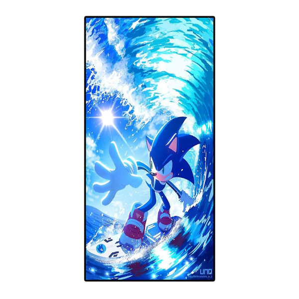 Sonic Beach Handduk Digital Print Fleece Material 160*80cm sytle-D
