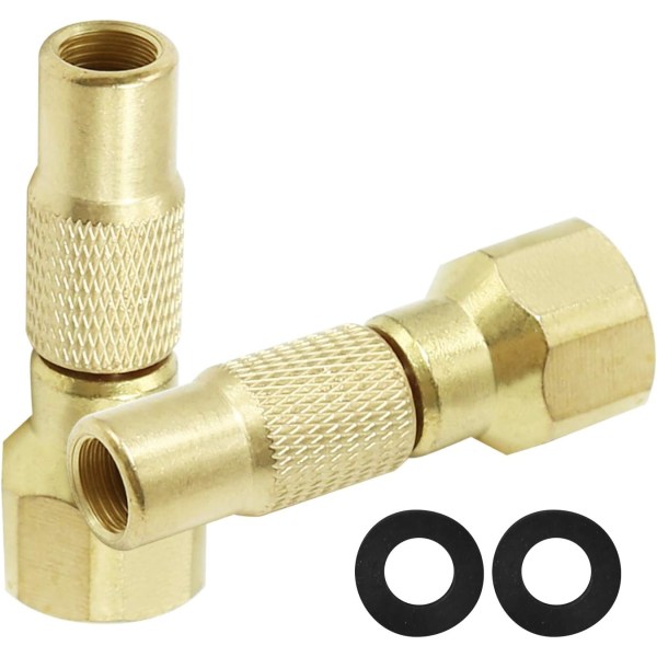Air Chuck Twist-on, 2-pack Heavy Duty däck Air Chuck Skruv på däck Air Chuck för däckinflatormätare kompressortillbehör