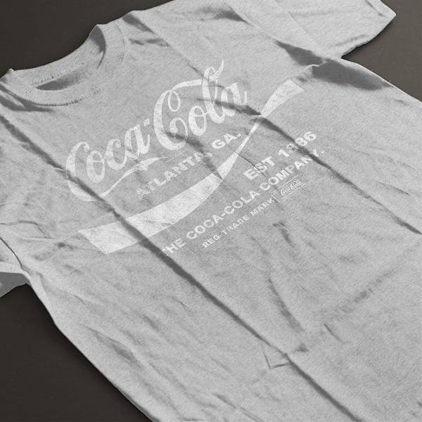 Coca Cola Drink 1886 T-shirt för män Grey M